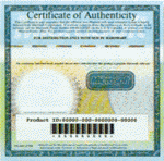 Certificate of Autenticity